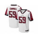 Men's Nike Atlanta Falcons #59 De'Vondre Campbell Elite White NFL Jersey