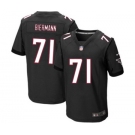 Men's Nike Atlanta Falcons #71 Kroy Biermann Elite Black Alternate NFL Jersey