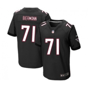 Men's Nike Atlanta Falcons #71 Kroy Biermann Elite Black Alternate NFL Jersey