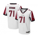 Men's Nike Atlanta Falcons #71 Kroy Biermann Elite White NFL Jersey