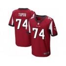 Men's Nike Atlanta Falcons #74 Tani Tupou Elite Red Team Color NFL Jersey