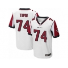 Men's Nike Atlanta Falcons #74 Tani Tupou Elite White NFL Jersey