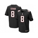 Men's Nike Atlanta Falcons #8 Matt Schaub Elite Black Alternate NFL Jersey