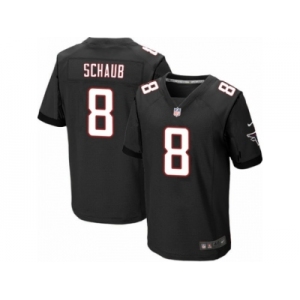 Men's Nike Atlanta Falcons #8 Matt Schaub Elite Black Alternate NFL Jersey