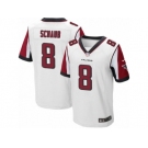 Men's Nike Atlanta Falcons #8 Matt Schaub Elite White NFL Jersey