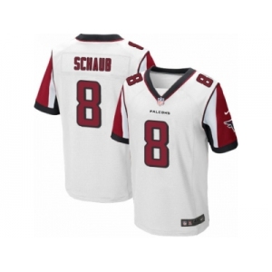 Men's Nike Atlanta Falcons #8 Matt Schaub Elite White NFL Jersey