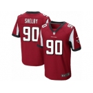 Men's Nike Atlanta Falcons #90 Derrick Shelby Elite Red Team Color NFL Jersey