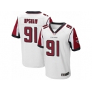 Men's Nike Atlanta Falcons #91 Courtney Upshaw Elite White NFL Jersey