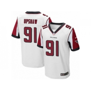 Men's Nike Atlanta Falcons #91 Courtney Upshaw Elite White NFL Jersey