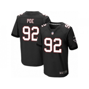Men's Nike Atlanta Falcons #92 Dontari Poe Elite Black Alternate NFL Jersey