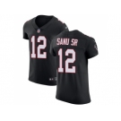 Nike Atlanta Falcons #12 Mohamed Sanu Sr Black Alternate Men Stitched NFL Vapor Untouchable Elite Jersey