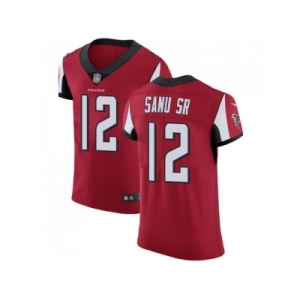 Nike Atlanta Falcons #12 Mohamed Sanu Sr Red Team Color Men Stitched NFL Vapor Untouchable Elite Jersey