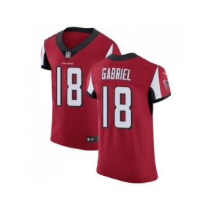 Nike Atlanta Falcons #18 Taylor Gabriel Red Team Color Men Stitched NFL Vapor Untouchable Elite Jersey