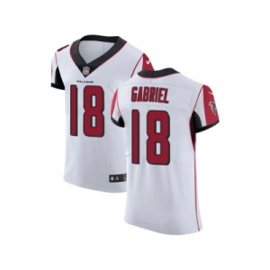 Nike Atlanta Falcons #18 Taylor Gabriel White Men Stitched NFL Vapor Untouchable Elite Jersey