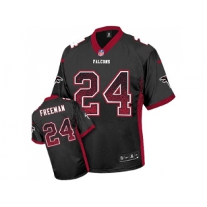 Nike Atlanta Falcons #24 Devonta Freeman Black Alternate Men's Stitched NFL Elite Drift Fashion Jersey