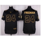 Nike Atlanta Falcons #24 Devonta Freeman Black Pro Line Gold Collection Jersey[Elite]