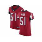 Nike Atlanta Falcons #51 Alex Mack Red Team Color Men Stitched NFL Vapor Untouchable Elite Jersey