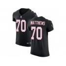 Nike Atlanta Falcons #70 Jake Matthews Black Alternate Men Stitched NFL Vapor Untouchable Elite Jersey