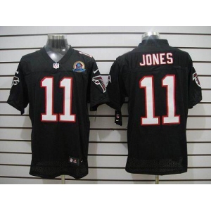 nike nfl jerseys atlanta falcons #11 jones black[Elite 50th Patch]