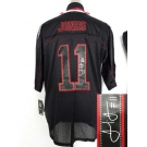 nike nfl jerseys atlanta falcons #11 jones black[Elite lights out signature]