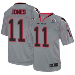 nike nfl jerseys atlanta falcons #11 jones grey[Elite lights out 50th Patch]