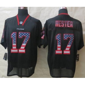 nike nfl jerseys atlanta falcons #17 hester black[Elite USA flag fashion]