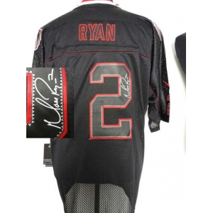 nike nfl jerseys atlanta falcons #2 matt ryan black[Elite lights out signature]