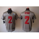 nike nfl jerseys atlanta falcons #2 matt ryan grey[Elite shadow 50th Patch]