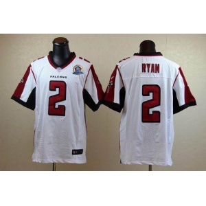 nike nfl jerseys atlanta falcons #2 matt ryan white[Elite 50th Patch]