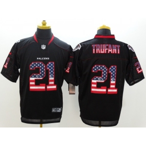 nike nfl jerseys atlanta falcons #21 trufant black[Elite USA flag fashion]