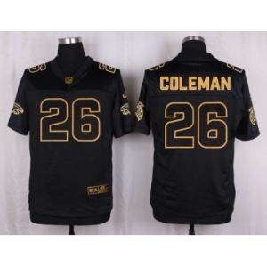 nike nfl jerseys atlanta falcons #26 coleman black gold collection[Elite]