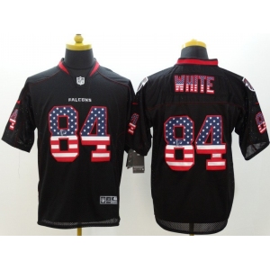 nike nfl jerseys atlanta falcons #84 white black[Elite USA flag fashion]