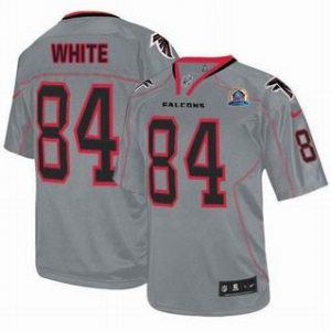 nike nfl jerseys atlanta falcons #84 white grey[Elite lights out 50th Patch]