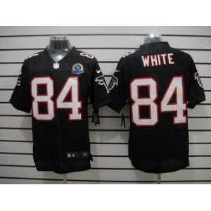 nike nfl jerseys atlanta falcons #84 white white black[Elite 50th Patch]