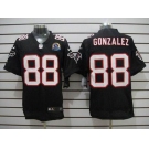 nike nfl jerseys atlanta falcons #88 tony gonzalez black[Elite 50th Patch]