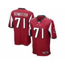 Men Nike Atlanta Falcons #71 Wes Schweitzer Game Red Team Color NFL Jersey