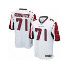 Men Nike Atlanta Falcons #71 Wes Schweitzer Game White NFL Jersey