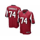 Men Nike Atlanta Falcons #74 Ty Sambrailo Game Red Team Color NFL Jersey