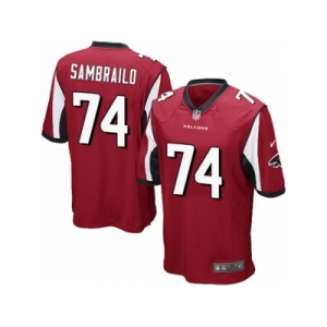 Men Nike Atlanta Falcons #74 Ty Sambrailo Game Red Team Color NFL Jersey
