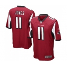 Men's Atlanta Falcons #11 Julio Jones Game Red Team Color Football Jersey