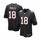 Men's Atlanta Falcons #18 Calvin Ridley Game Black Alternate Football Jersey