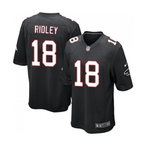 Men's Atlanta Falcons #18 Calvin Ridley Game Black Alternate Football Jersey
