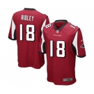 Men's Atlanta Falcons #18 Calvin Ridley Game Red Team Color Football Jersey