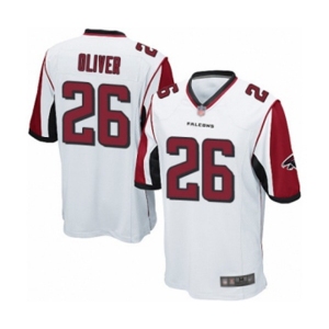 Men's Atlanta Falcons #26 Isaiah Oliver Game White Football Jersey