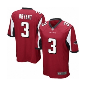 Men's Atlanta Falcons #3 Matt Bryant Game Red Team Color Football Jersey