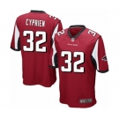 Men's Atlanta Falcons #32 Johnathan Cyprien Game Red Team Color Football Jersey