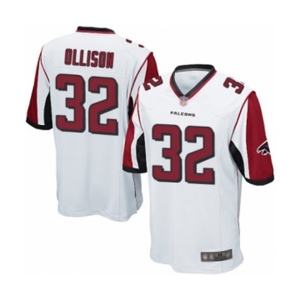 Men's Atlanta Falcons #32 Qadree Ollison Game White Football Jersey