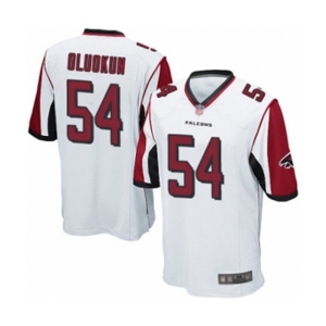 Men's Atlanta Falcons #54 Foye Oluokun Game White Football Jersey