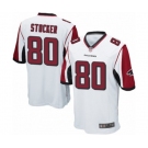 Men's Atlanta Falcons #80 Luke Stocker Game White Football Jersey