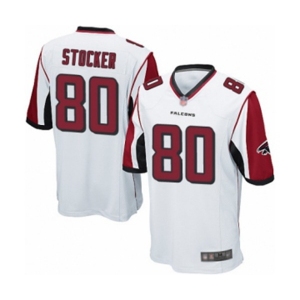 Men's Atlanta Falcons #80 Luke Stocker Game White Football Jersey